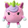 SQUISHPETS Medium - Peluche GALUPY Rainbow Unicorn Shelly, unicorno di peluche di 19 cm con ali, corona e corno glitterati, da coccolare e con cui giocare