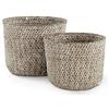 Compactor Mika Set 2 Cestini, Giunco Intrecciato, Beige, Small 14 x 11 cm/Large 16 x 12 cm, RAN6534