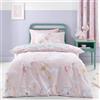 Catherine Lansfield Fairytale Unicorno Set Copripiumino Singolo Rosa