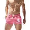 SEOBEAN, da uomo,Low Rise Sport, pantaloni sportivi da allenamento a vita bassa 2908 rose Large (34-36)
