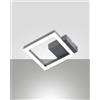 Fabas BARD APPLIQUE ANTRACITE 1 LUCE 3000K - 11W - 1080 lm, 17CM DIMMERABILE