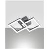 Fabas BARD APPLIQUE ANTRACITE 2 LUCI A LED 3000K - 21W - 2160 lm DIMMERABILE
