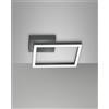 Fabas BARD APPLIQUE ANTRACITE NW 1 LUCE A LED 4000K - 22W - 2250 lm DIMMERABILE