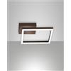 Fabas BARD APPLIQUE CORTEN 1 LUCE a LED 3000K - 22W - 2160 lm DIMMERABILE