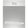 Fabas BARD SOSPENSIONE BIANCA NW L.92X32CM A LED 4000K - 52W - 5400 lm DIMMERABILE