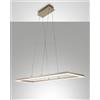 Fabas BARD SOSPENSIONE ORO OPACO L.92X32CM A LED 3000K - 52W - 5180 lm DIMMERABILE