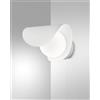 Fabas ADRIA APPLIQUE BIANCA A LED 3000K - 6W - 540 lm ORIENTABILE IP20 IN METALLO E VETRO