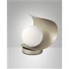 Fabas ADRIA DA TAVOLO ORO OPACO 1 LUCE A LED 3000K - 6W - 540 lm IN METALLO E VETRO DIMMERABILE
