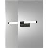 Fabas AGO APPLIQUE NERO DA SPECCHIO A LED 3000K - 8W - 480 lm L.33,5CM IP44