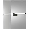 Fabas AGO APPLIQUE NERO DA SPECCHIO A LED 3000K - 14W - 840 lm L.61,5CM IP44