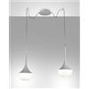 Fabas APOLLO SOSPENSIONE BIANCA 2 LUCE 3623-42-102