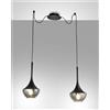 Fabas APOLLO SOSPENSIONE NERA 2 LUCE 3623-42-101