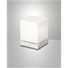 Fabas BRENTA DA TAVOLO BIANCA IN METALLO E VETRO A LED 3000K - 6W - 540 lm DIMMERABILE