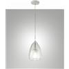 Fabas BRITTON LAMPADARIO A SOSPENSIONE IN VETRO TRASPARENTE D.22CM 1 LUCE ATTACCO E27