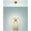 Fabas CAMP LAMPADARIO A SOSPENSIONE ORO OPACO IN METALLO 1 LUCE ATTACCO E27 D.40CM
