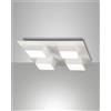Fabas LUCAS PLAFONIERA BIANCO 4 LUCI DIMMERABILE 48W 3000K 4160LM