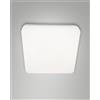 Fabas FOLK PLAFONIERA BIANCA L.28X28CM A LED 27W 3000K 2500LM IP65 C/SENSENSORE