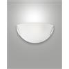 Fabas FOX APPLIQUE BIANCO 1 LUCE ATTACCO E27 IN METALLO E VETRO