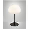 Fabas GAIA LAMPADA DA TAVOLO ATTACCO G9 LAMPADINA INCLUSA COLORE NERA DIMMERABILE D.14CM