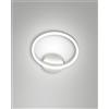 Fabas GIOTTO APPLIQUE BIANCA D.30CM LED 3000K - 18W - 1890 lm DIMMERABILE 1 LUCE