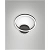 Fabas GIOTTO APPLIQUE NERA D.30CM LED 3000K - 18W - 1890 lm DIMMERABILE 1 LUCE