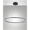 Fabas GIOTTO SOSPENSIONE NERA D.100CM A LED 4000K - 60W - 6700 lm DIMMERABILE C/ACC. SMART