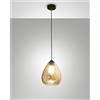 Fabas GISELLA SOSPENSIONE 1 LUCE AMBRA D.20cm ATTACCO E27 ALTEZZA REGOLABILE