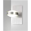 Fabas MILL APPLIQUE NICHEL SATINATO D.200 IN METALLO A LED 3000K - 16W - 1510 lm