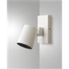 Fabas MODO SPOT BIANCO 1 LUCE ALLUMINIO SPAZZOLATO ORIENTABILE ATTACCO GU10 IP20