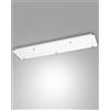 Fabas 3481-54-102 EDISON MONTATURA BIANCA RETTANGOLARE 5 FORI 90x25cm