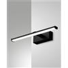 Fabas NALA APPLIQUE NERO L. 30cm A led 3000K - 6W - 700 lm IP44