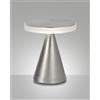 Fabas NEUTRA DA TAVOLO NICHEL SATINATO H.27CM A LED 3000K - 12W - 1260 lm DIMMERABILE