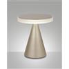 Fabas NEUTRA DA TAVOLO ORO OPACO H.27CM A LED 3000K - 12W - 1260 lm DIMMERABILE