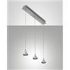 Fabas DELTA SOSPENSIONE 3 LUCI ALLUMINIO 3443-47-212