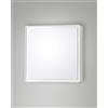 Fabas OBAN PLAFONIERA BIANCA 1 LUCE ATTACCO E27 L.24X24CM