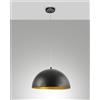 Fabas DINGLE SOSPENSIONE NERA D.40CM IN METALLO 1 LUCE ATTACCO E27
