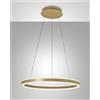 Fabas PALAU LAMPADARIO A SOSPENSIONE ORO OPACO D. 60CM A LED 3000K - 60W - 6540 lm DIMMERABILE