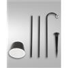 Fabas ARMANDA KIT GARDEN NERO A LED 3W 3000K 320LM DIMMERABILE E ORIENTABILE RICARICABILE IP54