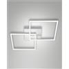 Fabas BARD PLAFONIERA BIANCA NW L.65X65CM A LED 4000K - 52W - 5400 lm DIMMERABILE