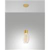 Fabas LAPO SOSPENSIONE 1 LUCE COGNAC A LED 3000K - 12W - 1300 lm DIMMERABILE IN METALLO E VETRO