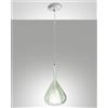 Fabas LILA SOSPENSIONE 1 LUCE VERDE TRASPARENTE ATTACCO E27 D.20CM