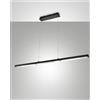 Fabas LING LAMPADA A SOSPENSIONE NERA A LED 3000K - 40W - 4800 lm PUSH DIMMER BIEMISSIONE