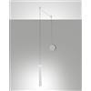 Fabas PRADO LAMPADARIO A SOSPENSIONE BIANCA 1 LUCE C/DECENTRAMENTO A LED 3000K - 6,5W - 720 lm DIMMERABILE