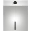 Fabas PRADO LAMPADA A SOSPENSIONE NERO 1 LUCE A LED 3000K - 6,5W - 720 lm DIMMERABILE