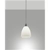 Fabas PROVENZA SOSPENSIONE BIANCA D.20 CM 1 LUCE ATTACCO E27 IN METALLO E VETRO