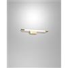 Fabas RAPALLO APPLIQUE OTTONE SATINATO L.40CM IN METALLO E METACRILATO A LED 3000K - 10W - 1150 lm