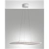 Fabas VELA SOSPENSIONE BIANCA L.78X55CM. A LED 3000K - 40W - 5400 lm DIMMERABILE