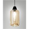 Fabas EDISON 3491-50-125 VETRO AMBRA COMPLETO DI CAVO X KIT LUCI D.18X31CM