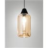 Fabas EDISON 3491-59-125 VETRO AMBRA PICCOLO COMPLETO DI CAVO X KIT LUCI d.13,5x23cm