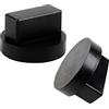 EXLECO 2Pcs Car Jack Gomma Pad (Φ65x40mm) Tappetino in gomma Jack Universale Proteggi i binari e i SUV del telaio dell'auto Usato per Sollevare Macchina e Martinetto